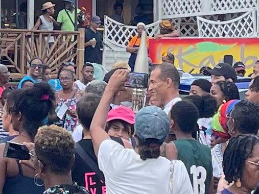 Passage de la Flamme olympique.